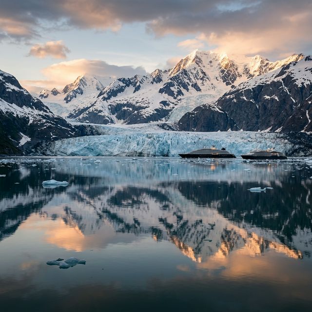 Montañas nevadas en excursión