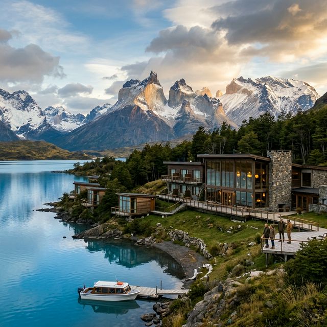 Atardecer en montañas